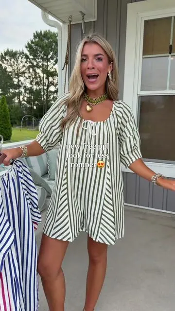 SO perfect for summer🐚🌷! You will get 10000 compliments on this and it's SOOO comfy😍 the blue is perfect for the fourth too! Wearing size S- it runs a little big! If you are in between sizes size down!! ##summerfashion##fourthofjulyoutfits##affordablefashion##boujeeonabudget##coastalgranddaughter