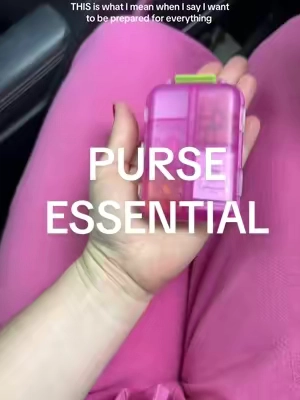 Everyone meet my pocket pharmacy #pocketpharmacy #pillorganizer #tiktokshopcreatorpicks #purseessentials 