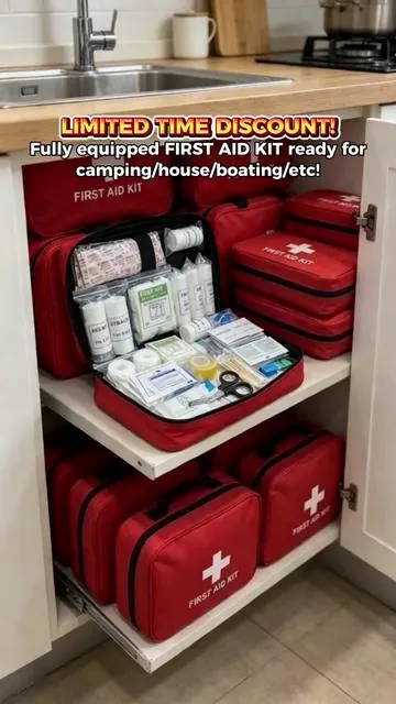 Get this fully equipped FIRST AID KIT on a huge sale now!  #tiktokshop #summer2026 #boating #firstaid #lifeguard  *Final price, shipping, coupons, and discounts may vary depending on your TikTok account, available offers, and ongoing promotions. Please refer to the product listing for the most current pricing and details. 