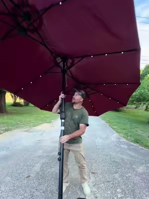 The umbrella that will keep the vibes going #dealsforyoudays #umbrella #patioseason #Summer 