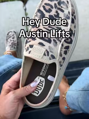 Hey dude Austin lifts in suede leopard are going to go fast! #heydude #heydudeaustinlift #leopardheydudes #heydudesummer #tiktokshopcreatorpicks @HeyDude 