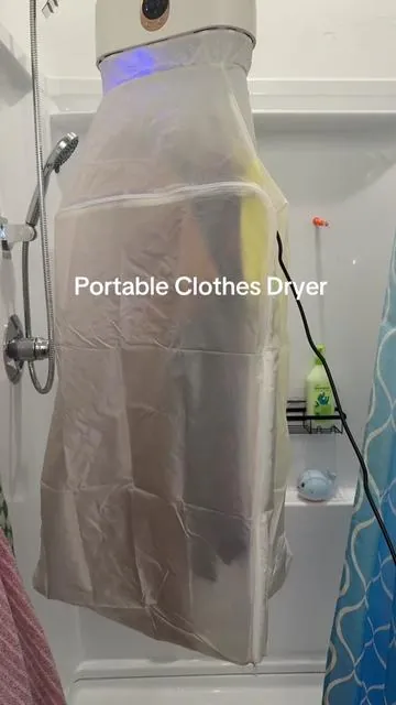 Love this portable clothes dryer! Perfect travel hack #portableclothesdryer #travelhacks #traveltips #smallspaceliving #dealsforyoudays 