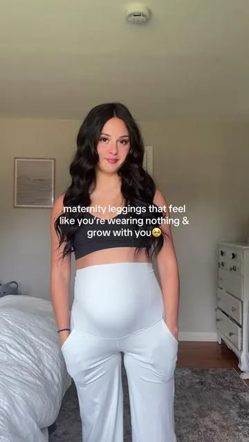 & they’re wide-leg😍😍 doesn’t get better than this #maternityfashion #maternity #maternityleggings #pregnancy #pregnant  cute maternity leggings, viral maternity leggings, cute maternity clothes, comfortable maternity leggings, cute maternity outfits, pregnant outfits, pregnant leggings, pregnancy leggings, pregnancy clothes, 