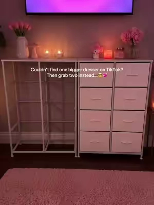 I need more storage space 😱🤍#dresser #tvstand #storagesolutions #organization #dealsforyoudays 