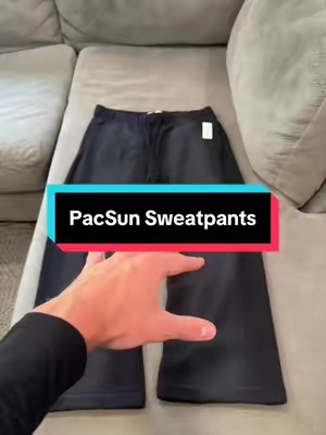 6’1 170 wearing size LARGE🔥 #pacsun #sweatpants #baggy #tiktokshopmademebuyit #baggysweats 