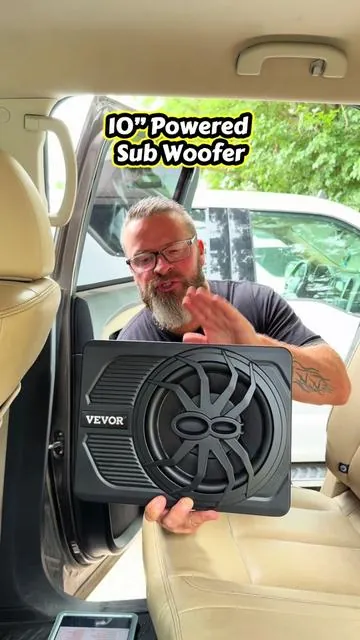 If you’re looking for some extra base in your vehicle, this 10 inch power powered subwoofer can go under your seat or behind it!!! #Vevor #subwoofer #carbass #caraudiosystem #fathersdaygift @VEVOR Store @VEVOR Automotive Store 