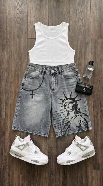 Liberty jorts🗽 #fitcheck #jorts #fashion 