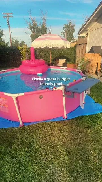 Who knew an affordable pool could be this cute? 💕 The internet is definitely obsessed with this one. #swimmingpool #outdoorliving #summermusthaves #SummerVibes #DealsForYouDays @Spreetail 