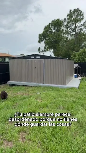 Shed Metálico Grande para Jardín | Almacenamiento Exterior Resistente #TikTokShopCreatorPicks #EasyReturnsEveryTime #GardenShed #OutdoorStorage #BackyardOrganization