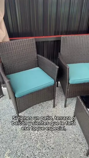 Juego de Muebles para Patio de 4 Piezas | Sofá, Sillas y Mesa #TikTokShopCreatorPicks #SummerVibes #tiktokshopmemorialday #PatioFurniture #EasyReturnsEveryTime