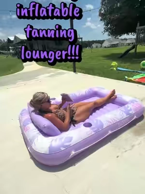 Loveeeee my inflatable!! @SLOOSH @Sloosh #summervibes☀️ #dealsforyoudays #tiktokshop#inflatable#poolfloat 
