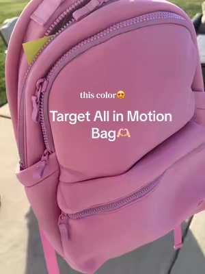 This color>>>> #allinmotion #targetbrand #backpack #pinkbackpack #fyp 