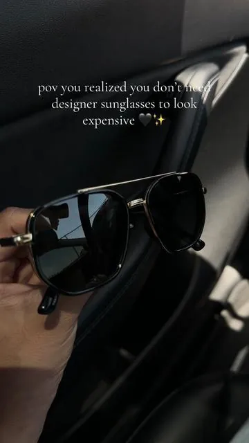 These polarized sunglasses instantly elevate any outfit ✨  #sunglasses #oversizedsunglasses #summerstyle #momstyle