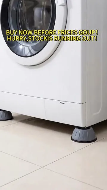 If your washing machine sits directly on the floor, it can easily be affected by moisture. Add these foot pads to keep it elevated, protect it from dampness, and make cleaning underneath much easier.#fyp #tiktok #tiktokshop