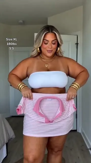 Curvy & Confident! 🎀 This set is so flattering.💝🎁👗💭 #midsizefashion#plussizeedition#curvyfashion#twopieceset#matchingset