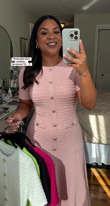 Sizes are already selling out! Knew this one would go fast!🤍🌷 SO classy and perfect for work, church, or events! #boujeeonabudget #classyfashion #affordablefashion #designerinspired #jackieo