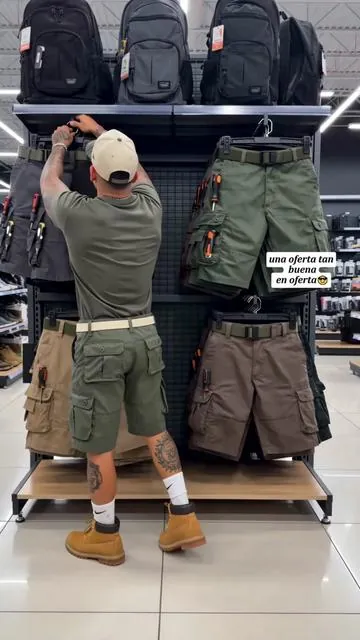 6 cargo shorts in one set…: a smart deal or overkill? #men #cargopants #6pieceset#SummerVibes#fellas 