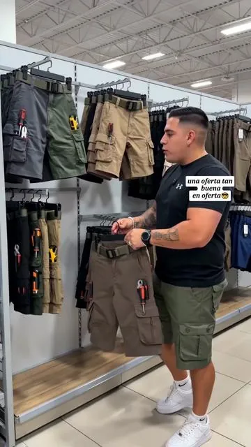 6 cargo shorts in one set…: a smart deal or overkill? #men #cargopants #6pieceset#SummerVibes#fellas 