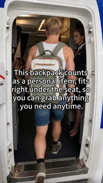 I hate using a suit case when I don’t need to for traveling. I like having my stuff with me,so l’m so glad I found this backpack!! 382.#carryononly #personalitembag #travelbackpack #summertravel #travelbag 