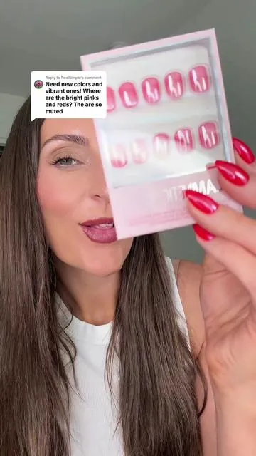 Replying to @RealSimple Glamnetic just gave us 5 new super short nails! #glamnetic #shortnails #shortnailsideas #pressons 