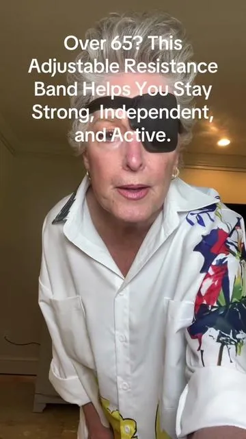 Over 65? This Adjustable Resistance Band Helps You Stay Strong, Independent, and Active.#gettingolderandwiser #exersicesover60 #homeexerciseequipment @Keep US 