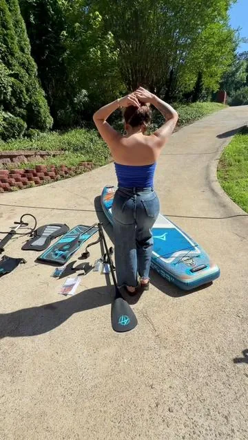 Este verano andaremos por el agua ! @OhooShow #tiktokshopcreatorpicks #tiktokshopsummersale #dealsforyoudays #paddleboarding #lake 