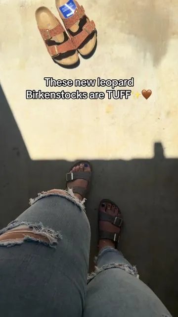 Birkenstock two strap leopard sandals @HSN, Inc ✨🤎