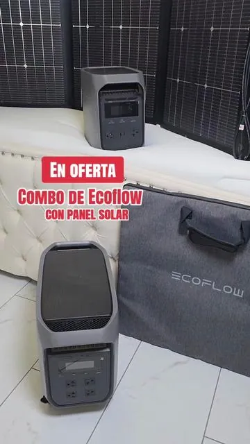 Combo de Ecoflow Delta 3 Max con panel solar  #ecoflow #cubanosporelmundo 