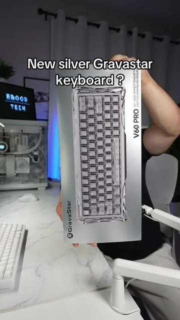 The new silver Gravastar mercury V60 HE - is this the best 65% keyboard oat? #gravastar #keyboard #halleffect #v60 #gamingkeyboard 