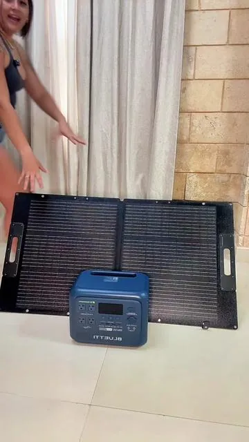 BLUETTI Elite 100 V2 Portable Power Station with 100W Solar Panel (ships separately), 1024Wh S