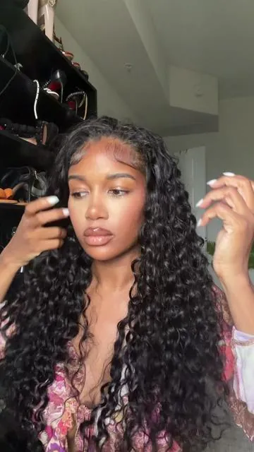 A suitable wig for summer, so beautiful @Recoolhair @Recoolhairshop  #recoolhair #wiginstall #gluelesswig#halfwig#beachcurly
