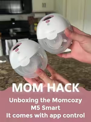 Unboxing the Momcozy M5 Smart. It comes with app control #momcozy #wearablepumps #unboxing #pumpingmom #momcozym5smart 