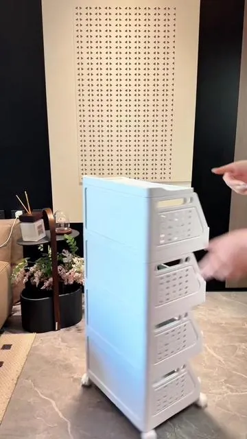 This movable shelf can really hold a ton of stuff#storage #and #snacks #folding #organizing 