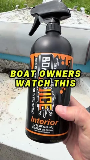 Makes your boat look and smell new again. Boat juice is the last product you’ll ever need. #boat #cleaner 