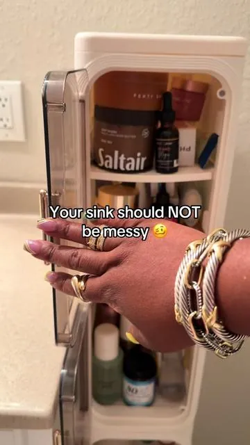 Sink look so much better now 😩 #organizationhacks #storage #organizationideas #storagehacks #UFORU 
