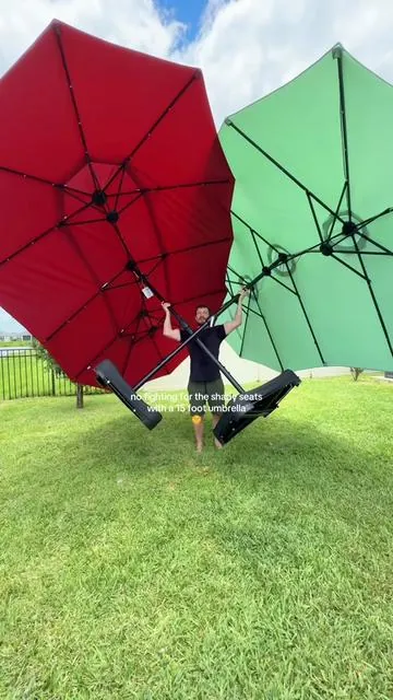 An absolute must have for summer get-togethers! 🙌🏻🌞 #umbrellas #patioumbrella #patiocover #sunprotection #DealsForYouDays 