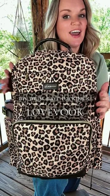 This is the backpack I use DAILY! It’s a laptop backpack, a work bag, and a carry everything mom bag all in one and it’s now in leopard print @Lovevook Bags #DealsForYouDays #summerwins #workbag #backpack #laptopbackpack 