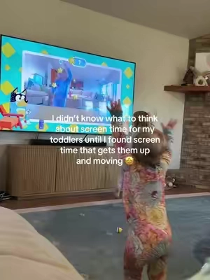 Nightly dance parties have become a thing to tire them out 😆 #nexplayground #toddlermom #toddlerscreentime #screentime #blueytok 