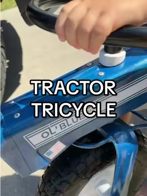 A toddler energy burner in the best way 😂☀️ #rideontoys #outdoortoys #tractor #bike #kidstricycle 