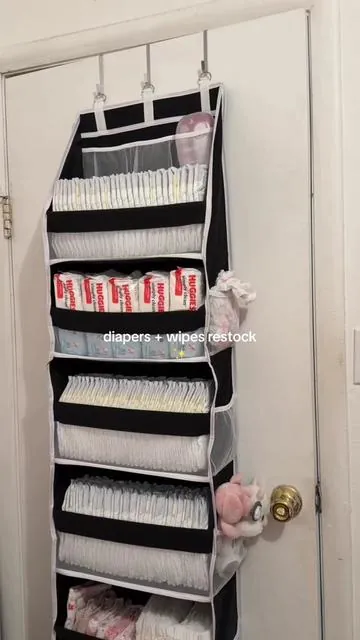 A stocked diaper station just makes life easier. 🍼✨ Diapers, wipes, and all the essentials right where I need them. @Pampers @Huggies® #MomLife #BabyOrganization #NewMom #BabyEssentials #OrganizationTok