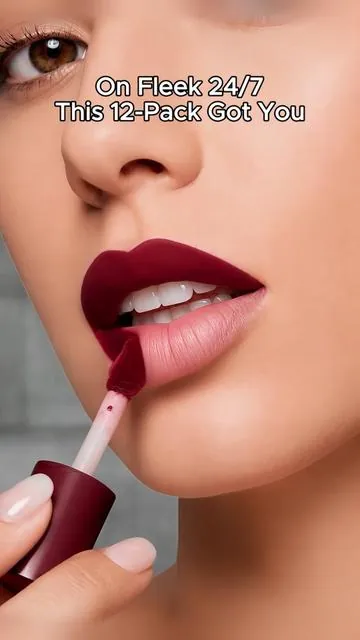 12 Shades, 1 Box: Matte & Glossy, No Touch‑Ups, All‑Day Flex!#tiktokshop#fyp  #beauty 