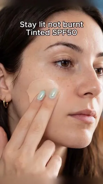Stay lit, not burnt. Tinted SPF50—broad spectrum!#tiktokshop#fyp  #beauty 