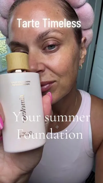 @tarte cosmetics #TARTETimelessFoundation #ViralBeauty #SummerFoundation #MatureSkinFoundation #TARTE cosmetics 