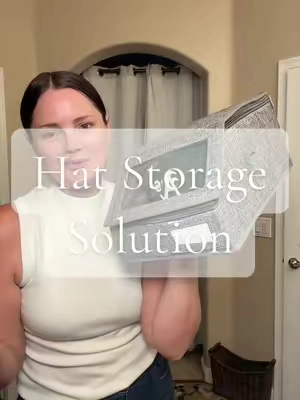 They finally have a home 😅🧢🏡 #hatstorage #hatorganizerhacks #hatorganizers 