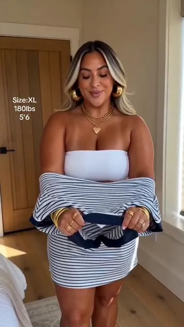 So cute and flattering! 💖 A summer essential.👗💝⛱️ #midsizefashion#plussizeedition#curvyfashion#twopieceset#matchingset 