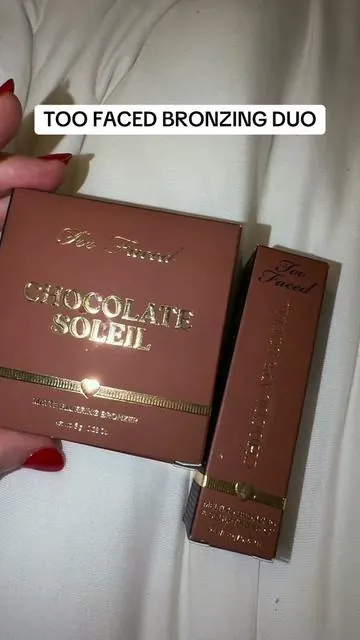 Too Faced Chocolate Bundle: Bronzing stick and Chocolate Soleil Powder #bronzer #bronzingstick #toofaced #tiktokshopcreatorpicks #dealsforyoudays @Too Faced 