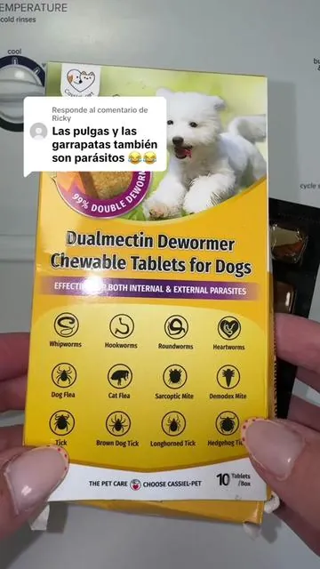 Cassicel Pet.Tabletas masticables sabor pollo.Desparasitante#dealsforyou#