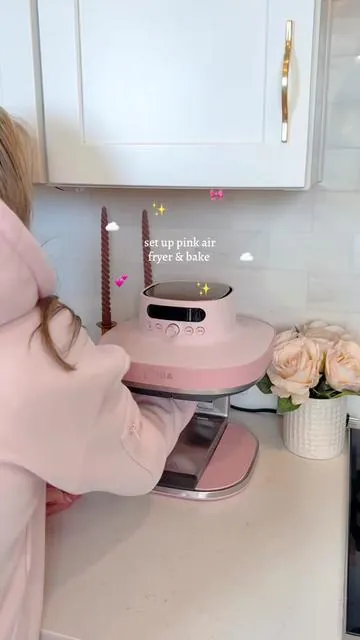 ASMR setting up the ninja crispi pro in 'rose quartz' #ninja #ninjacrispipro #DealsForYouDays #pinkkitchen #glassairfryer