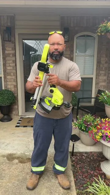 Best battery powered weed trimmer on TikTok. 3-in-1 mower, trimmer & edger. Saker 22V electric cordless string Trimmer with Large Capacity batteries 2.0AH batteries. Lightweight for small to medium backyards. #tools #homeimprovement #DIY #lawncare #toolmusthaves 