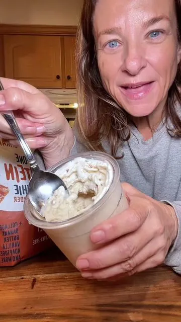 Replying to @live2lovekim 🍦This might be my new favorite Tastes like Butter Pecan IceCream🍦 @ShopFlavCity #proteinshake #bobbyapproved #tiktokshopcreatorpicks #dealsforyoudays           Recipe Butter Pecan Protein Ice Cream 10 ounces whole milk 1 scoop FlavCity Salted Caramel Protein Smoothie 1/8 cup of whole pecans for adding as mix in Freeze over night Run on in Ninja Creami Light Ice Cream Scrape Down side with  knife Add whole pecans  Respin  on mix in mode  